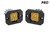 Diode Dynamics Stage Series C1 LED Pod Pro - Yellow Flood Flush ABL (Pair)