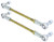 RockJock Adjustable Sway Bar End Link Kit 12 1/2in Long Rods w/ Heims and Jam Nuts pair