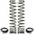 RockJock JL Front Coil Springs 4in Lift w/ Urethane Isolators Pair