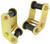 RockJock YJ Boomerang Leaf Spring Shackles Rear w/ Urethane Bushings HD Greasable Bolts Pair