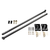Wehrli 20-24 Chevy & GMC Duramax RCLB/CCSB/ECSB 60in. Traction Bar Kit - Gloss Black