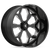 KNOX 24X14 6X135 ET -76 CB 87.1 GLOSS BLACK MILLED