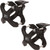 Rugged Ridge 1.25-2.0in Black X-Clamp - Pair