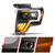 ANZO 09-14 Ford F-150 (Factory Halogen Model ONLY) Full LED Proj Headlights Init/SeqSig Black - Pair