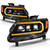 ANZO 15-22 Chevy Colorado Full LED Headlights w/ Initiation (Amber DRL) - Black