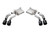 Corsa 2016-2024 Chevrolet Camaro SS / ZL1 Valved Axle-Back Exhaust w/ Black Carbon Fiber Quad Tips