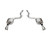 Corsa 2024+ Ford Mustang Sport Axle-Back Dual Rear Exit with 4.5in Polished Pro-Series Tips