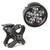 Rugged Ridge Small X-Clamp & Round LED Light Kit Text. Black