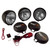 Rugged Ridge 5-In Round HID Off-road Fog Light Kit Black Steel Hou