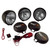 Rugged Ridge 5-In Round HID Off-road Fog Light Kit Black Steel Hou