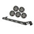 Rugged Ridge 07-18 Jeep Wrangler JK Black 5 Round LED Hood Mounted Light Bar Kit
