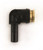 Air Lift Plug-In Elbow 1/4in Stem x 1/4in PTC - DOT - SMC # KV2L07-99