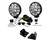 KC HiLiTES 07-18 Jeep JK A-Pillar Mount Light Kit w/Apollo Pro Halogen Lights 100w Spot Beam - Black