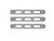 DV8 Offroad 2007-2018 Jeep JK Silver Slot Style Door Handle Inserts - Set Of 3