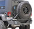 DV8 Offroad 07-18 Jeep Wrangler JK Rear Aluminum Bumper w/ Tire Carrier - Black