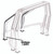 Go Rhino RHINO Bed Bar - Kickers - Chrome 9530C
