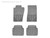 WeatherTech 01-05 Ford Explorer Sport Trac Front and Rear Rubber Mats - Grey