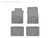 WeatherTech 97-04 Dodge Dakota Front and Rear Rubber Mats - Grey