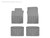 WeatherTech 97-04 Dodge Dakota Front and Rear Rubber Mats - Grey