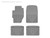 WeatherTech 85-00 Honda Civic Front and Rear Rubber Mats - Grey