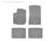WeatherTech 93-05 Volkswagen Golf Front and Rear Rubber Mats - Grey