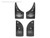 WeatherTech 08-10 Ford F250/F350/F450/F550 No Drill Mudflaps - Black