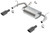 Borla 12-16 Jeep Wrangler 3.6AT/MT 4WD 2+4DR S/ SQ /RL/AC SR 2.5in, 2in Tip 3.5 sqx8 Black Chrome