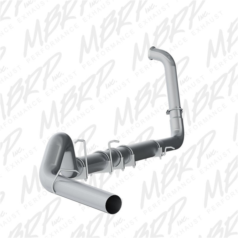 MBRP F-250/350 6.0L EC/CC 5in Turbo Back Single Side Exit No Muffler AL