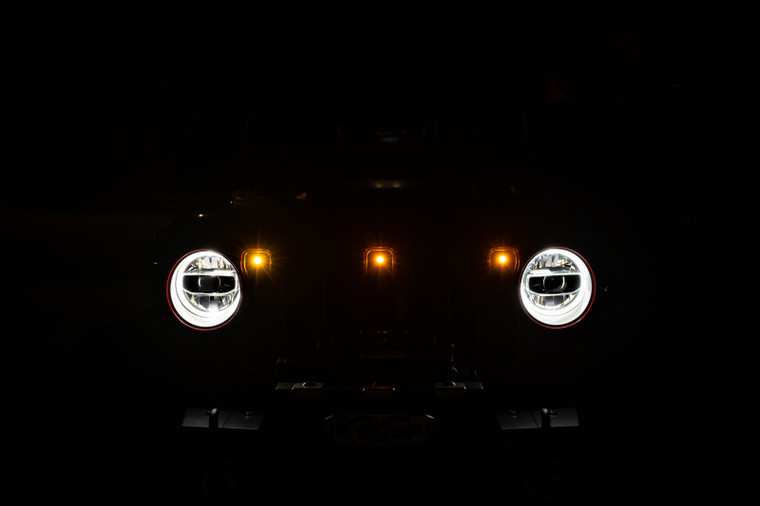 DV8 Offroad 2018+ Jeep JL Grill Amber Marker Lights