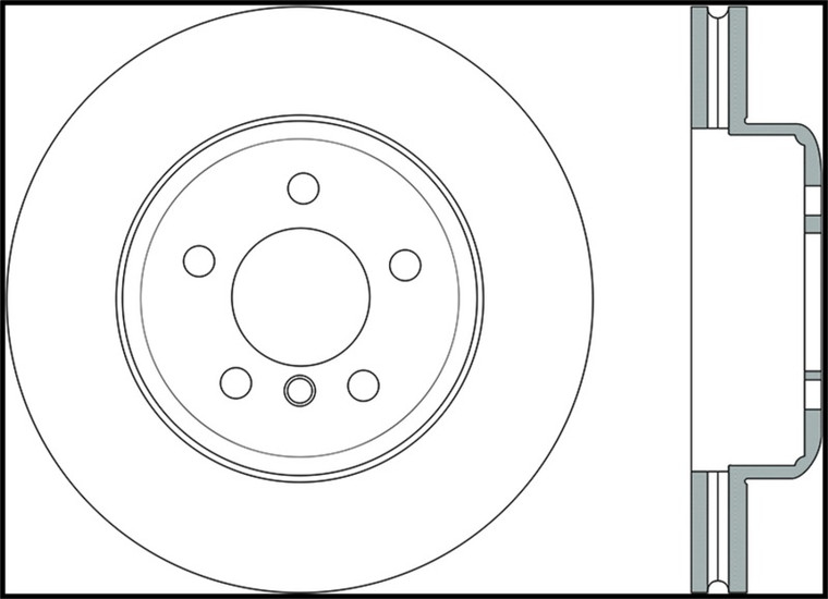 StopTech 2011-2013 BMW 535i / 2012-2016 BMW 640i Slotted & Drilled Front Left Brake Rotor