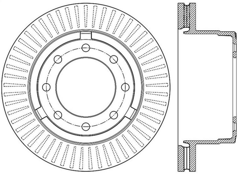 StopTech Power Slot 12-13 Ford F-250/F-350 Rear Right Slotted Rotor