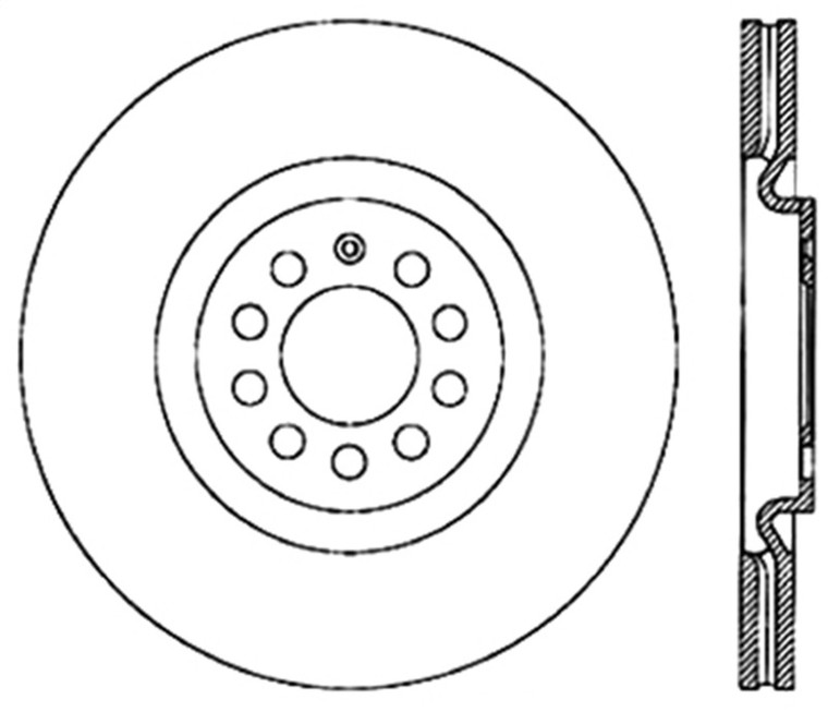 StopTech Cryo Slotted & Drilled Sport Brake Rotor - Left 127.33062CL