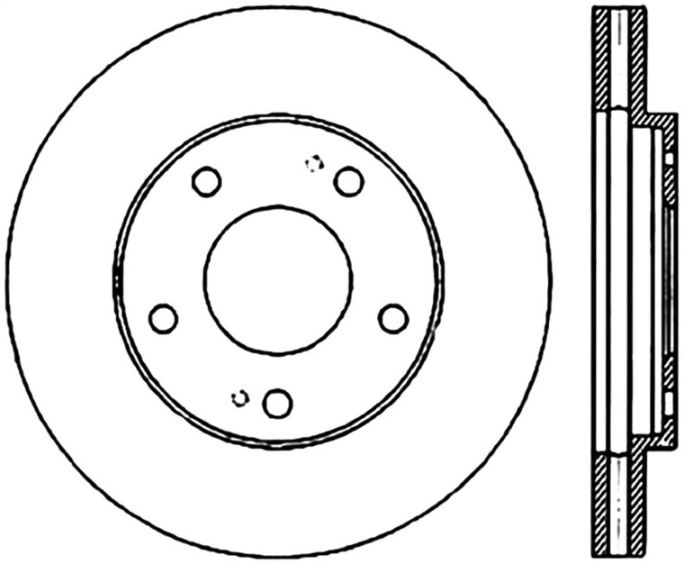 StopTech Drilled Sport Brake Rotor 128.46031L