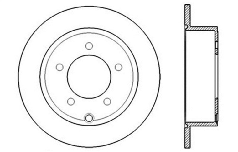 StopTech Slotted & Drilled Sport Brake Rotor 127.63066L