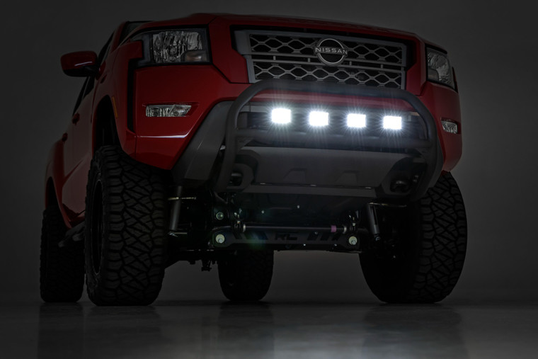 Nudge Bar | 3 Inch Wide Angle Led (x4) | Nissan Frontier (2022)