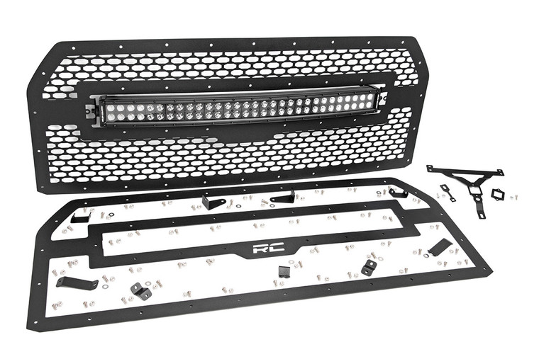 Mesh Grille | 30" Dual Row LED | Black | Ford F-150 2WD/4WD (15-17)