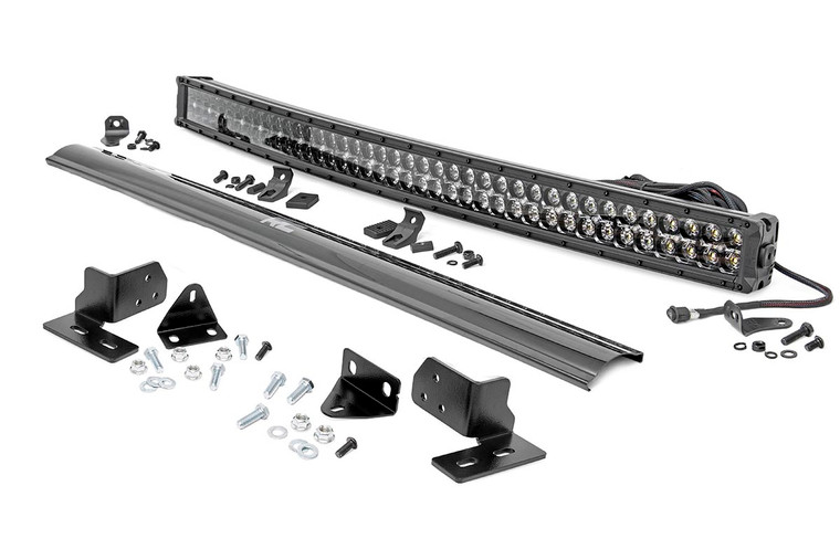 LED Light  | Bumper Mount | 40" Black Dual Row | White DRL | Ford Super Duty (11-16)