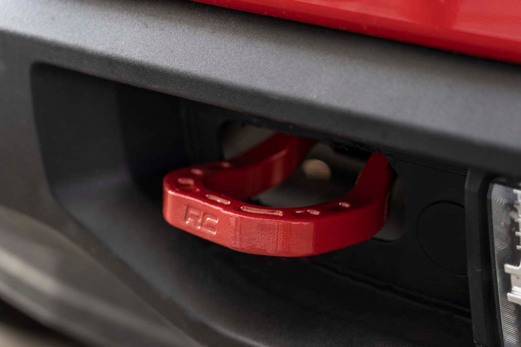 Tow Hooks | Forged | Red | Chevy Silverado 1500 2WD/4WD (2019-2022)