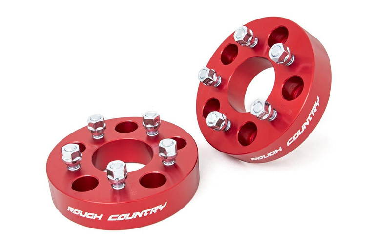 1.5 Inch Wheel Adapters | 5x5 to 5x4.5 | Red | Jeep Wrangler JK (07-18)