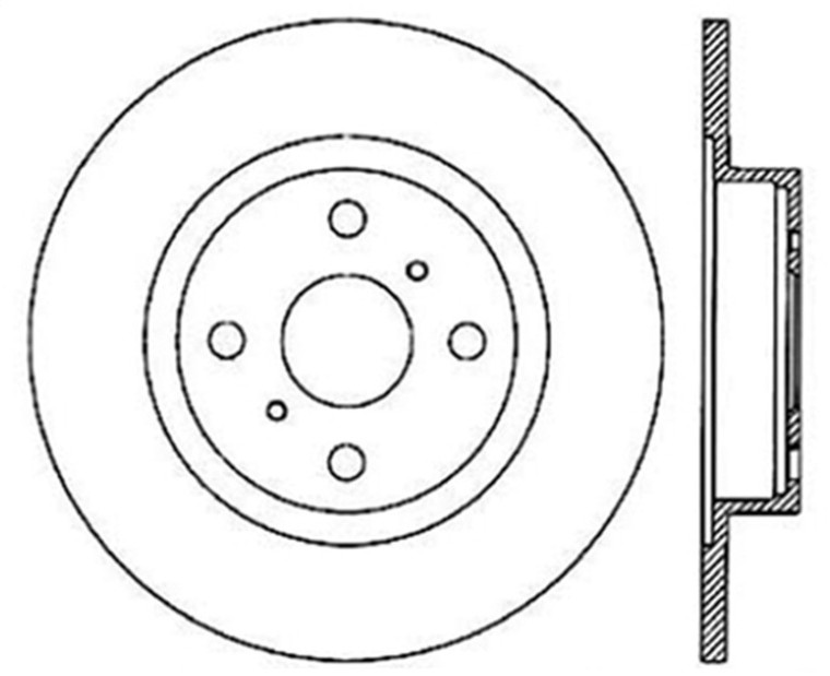 StopTech Slotted & Drilled Sport Brake Rotor 127.44055R