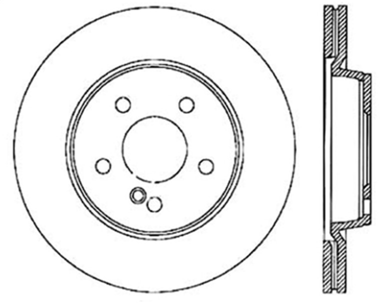 StopTech Slotted & Drilled Sport Brake Rotor 127.35063L