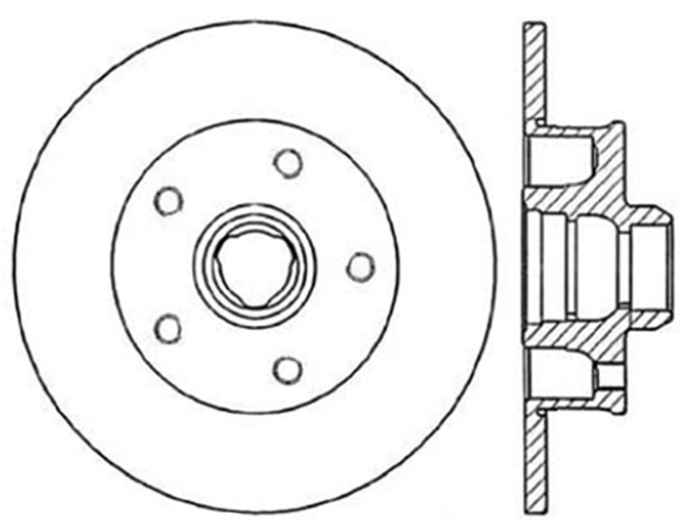 StopTech Slotted & Drilled Sport Brake Rotor 127.33035R