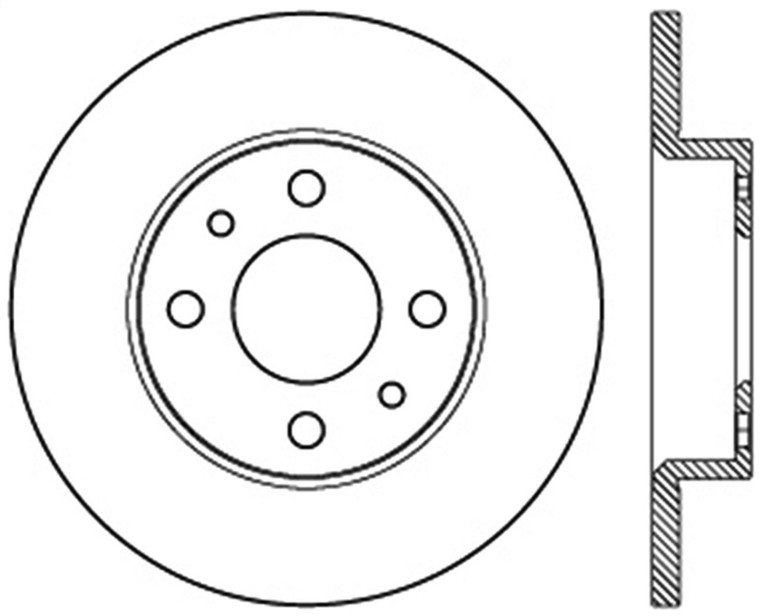 StopTech Slotted Sport Brake Rotor 126.04001SR