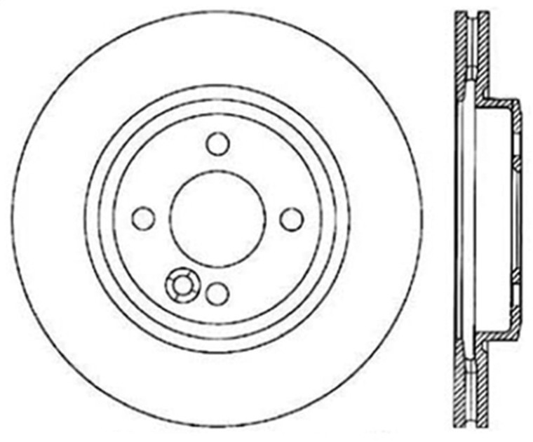 StopTech 02-07 Mini Cooper/Cooper S Slotted & Drilled Right Front Rotor