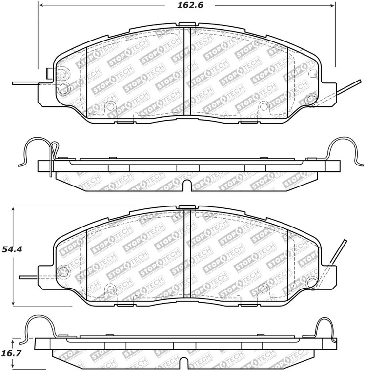StopTech Street Select Brake Pads - Front 305.14630