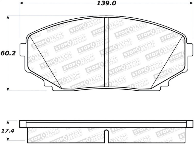 StopTech Street Brake Pads 308.12580