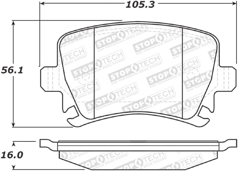 StopTech Street Brake Pads 308.11081