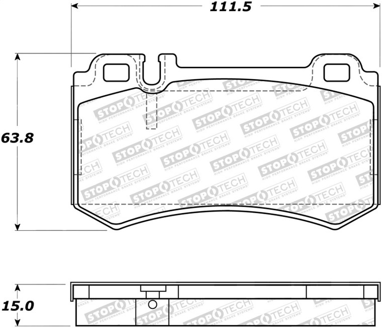 StopTech Street Brake Pads 308.09840