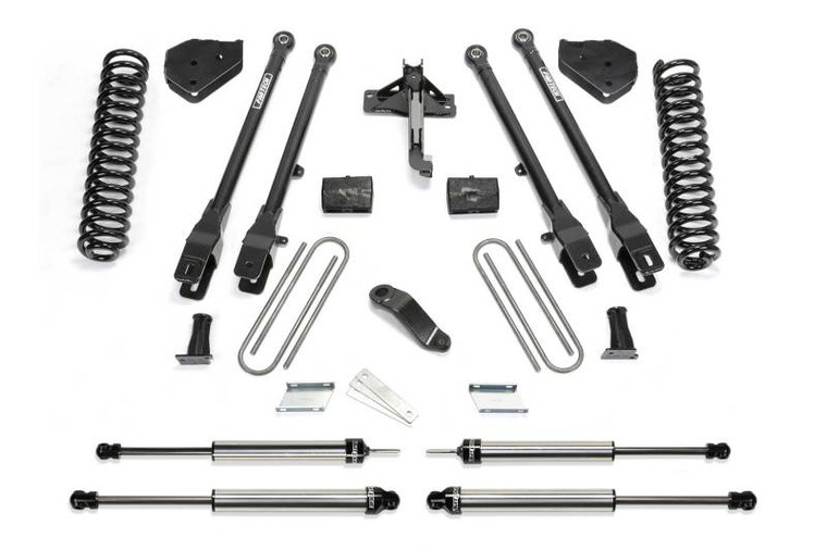 Fabtech 17-21 Ford F250/350 4WD Diesel 4in 4 Link System w/DL Shocks