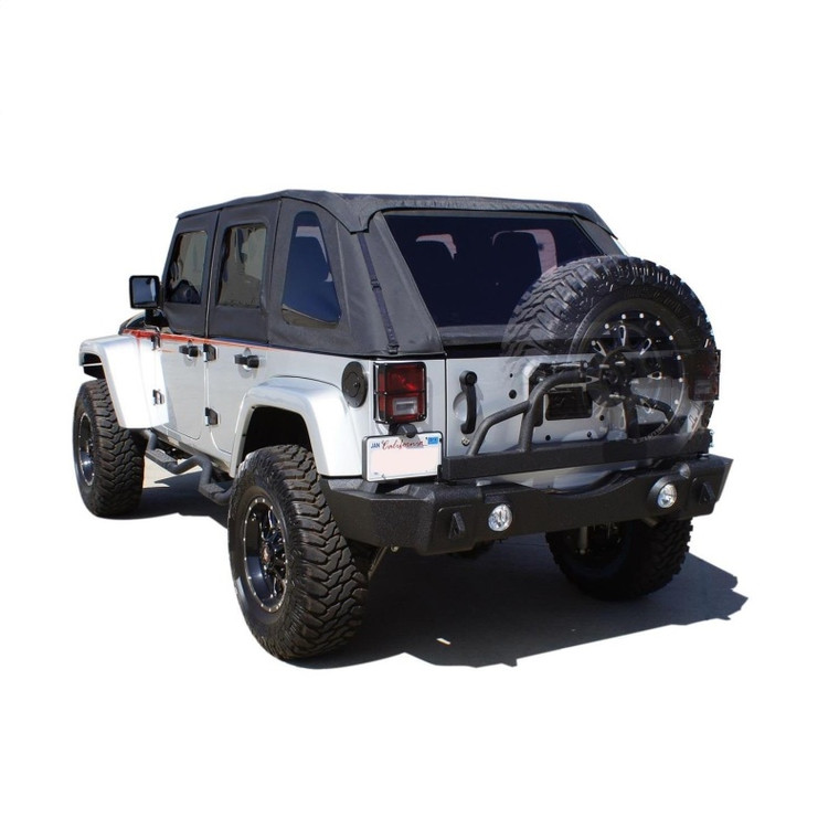 Rampage 2007-2018 Jeep Wrangler(JK) Recovery Bumper Rear - Black 88606